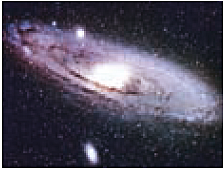 La galaxia espiral en Andrómeda (M 31), foto de J. Ware.
