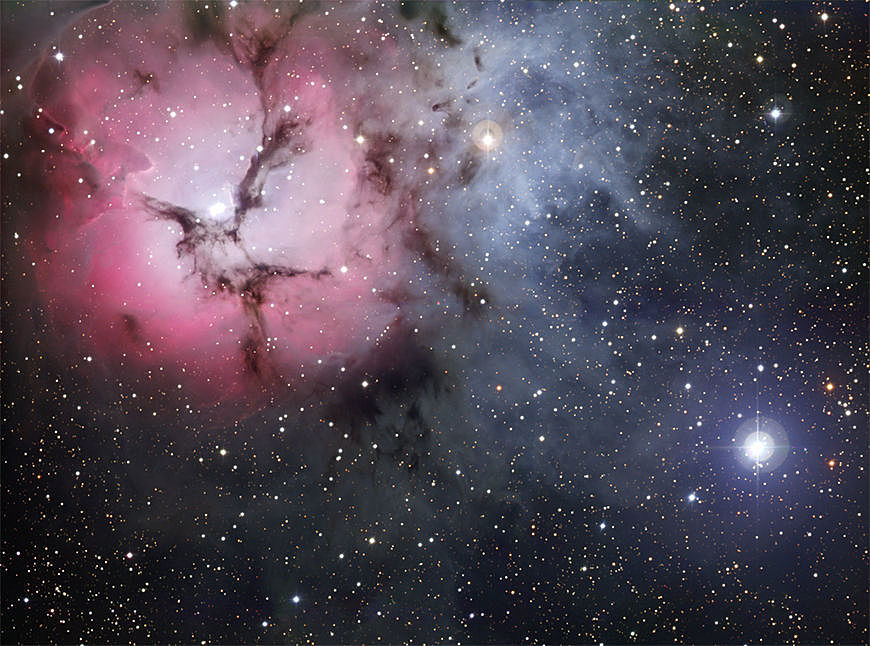 The Trifid Nebula.