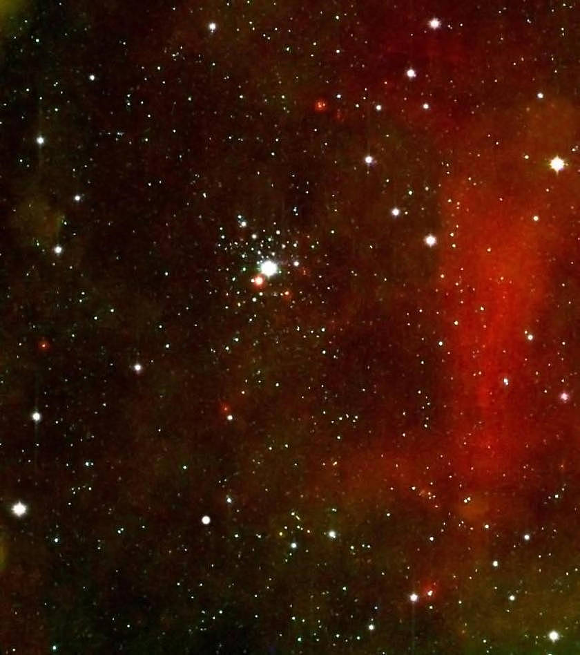 NGC2362 und die Umgebung um Tau Canis Majoris